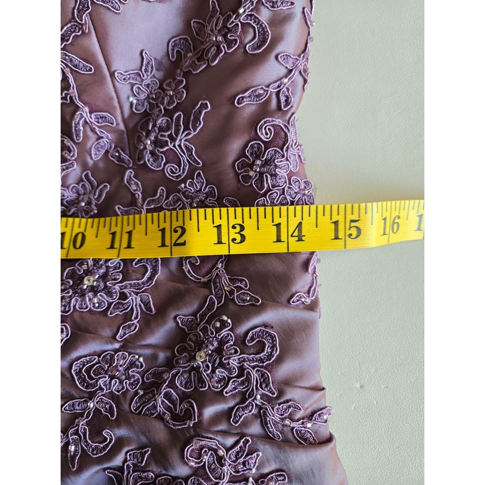 Jade Lavender Beaded Mermaid Gown & Bolero Set Size 8 Formal Mother of the Bride - Picture 9 of 14